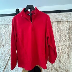 Lands End Red Half-Zip Fleece Size 1X
